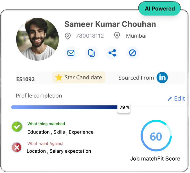 Resume intelligence UI